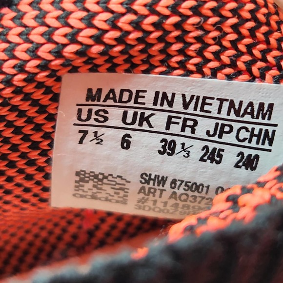 Adidas Stella McCartney Womens Edge Knit Trainer Sneakers 7.5 Pink Black Mid Top - Picture 5 of 9